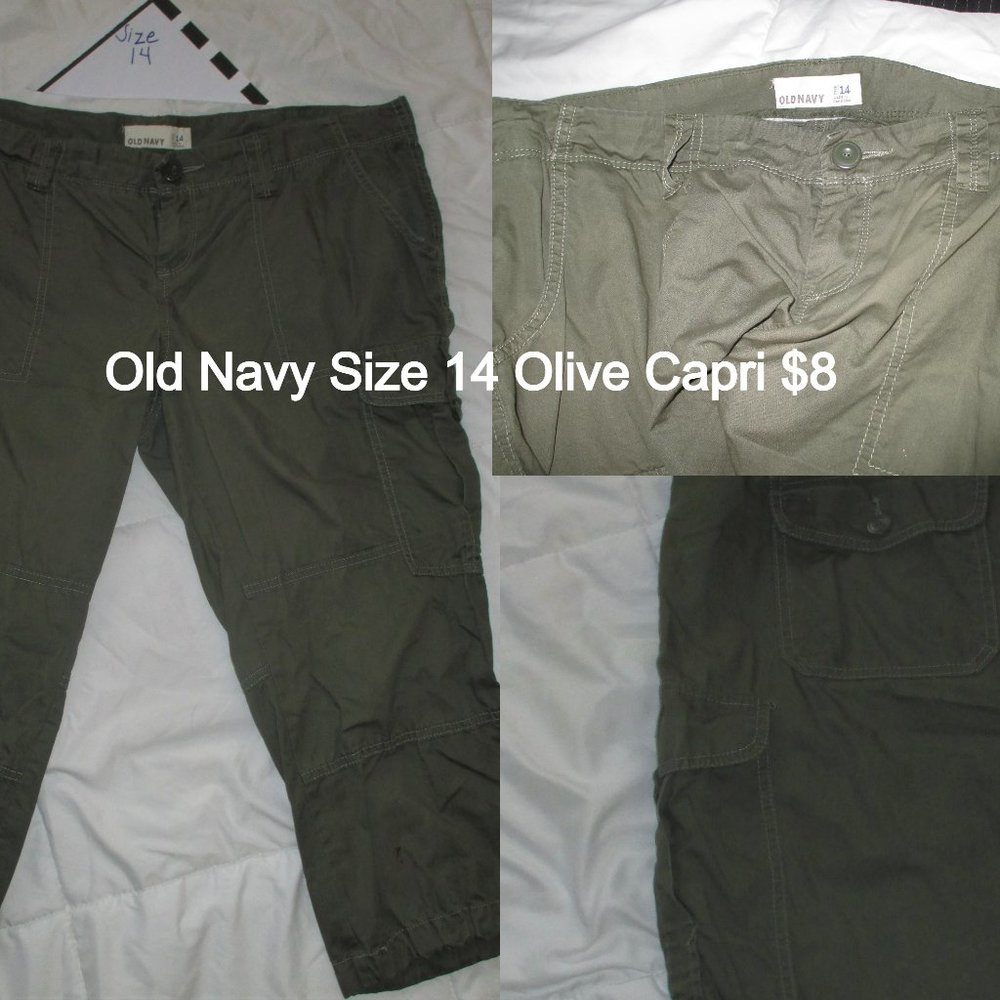 Size 14 Capri Cargo Old Navy Women Junior